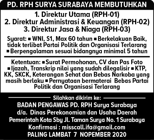 Iklan Jitu Jawa Pos - Kategori Lowongan